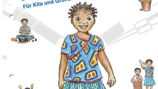 Durch den Tag mit Aminata - Lernmaterial fuer Kitas und Grundschulen - Kinder in Burkina Faso, West-Afrika - Titel