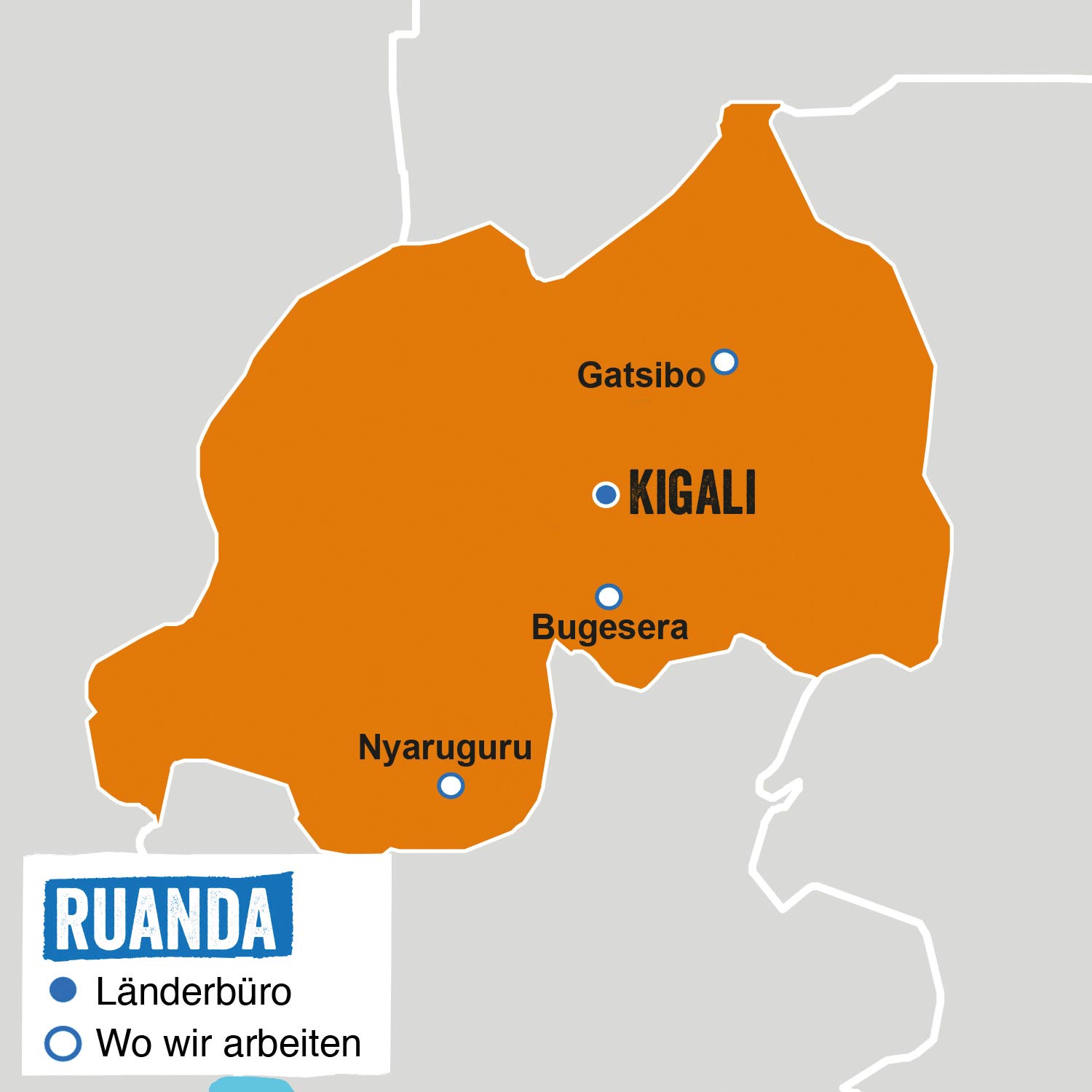 Ruanda Landkarte