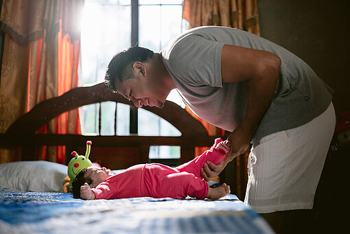 Kevin mit seiner Tochter