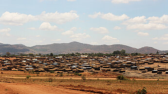 Geflüchteten Camp