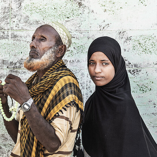 Ali mit seiner Tochter Seyida