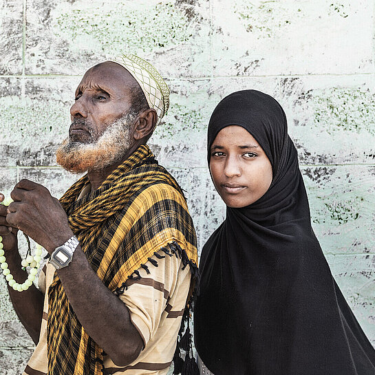 Ali mit seiner Tochter Seyida