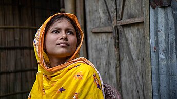 Monalisa, 15, aus Bangladesch konnte ihre eigene Ehe verhindern, nachdem sie an einem Projekt von Plan teilgenommen hat.