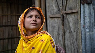 Monalisa, 15, aus Bangladesch konnte ihre eigene Ehe verhindern, nachdem sie an einem Projekt von Plan teilgenommen hat.
