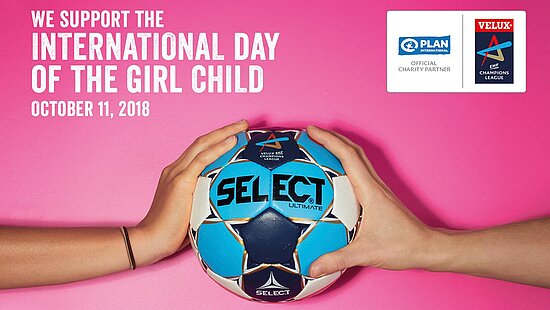 Die VELUX EHF Champions League zeigt zum Welt-Mädchentag Farbe