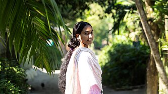 Ria in Bangladesch in ihrer Gemeinde