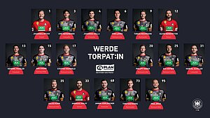 Der DHB-Kader für den Sommer - suche Dir jetzt einen Tor-Paten aus!