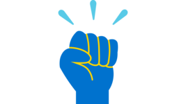 Icon einer nach oben gestreckten, geballten Fuast. Sie soll für Ativismus stehen.
