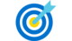 Icon einer Zielscheibe. Es steht für Ziele.
