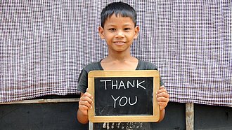 Vielen Dank für Ihre Spende an unser Kinderhilfswerk! © Plan International