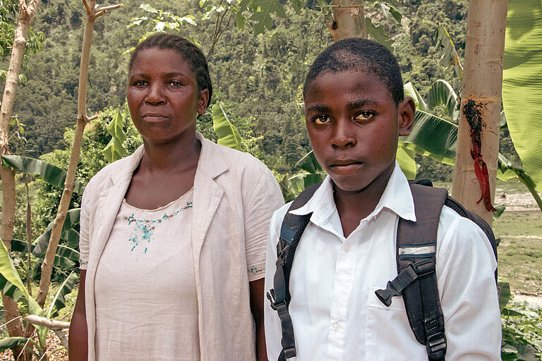Der 14-jährige Oldsen und seine Mutter Denise leben im Südosten von Haiti