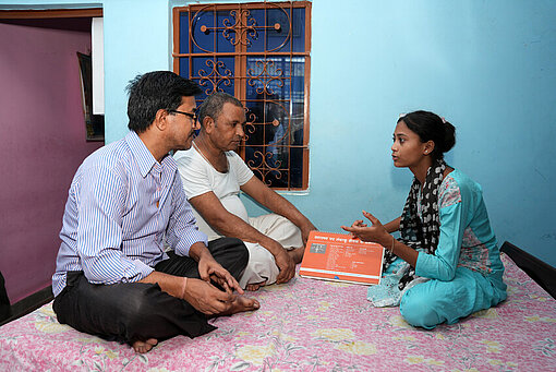 Jaya sensibilisiert Projektteilnehmer