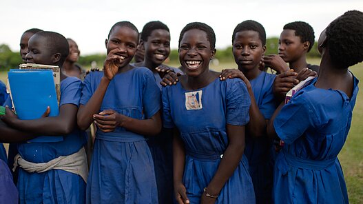 Schulungen zum Thema Menstruation in Ghana