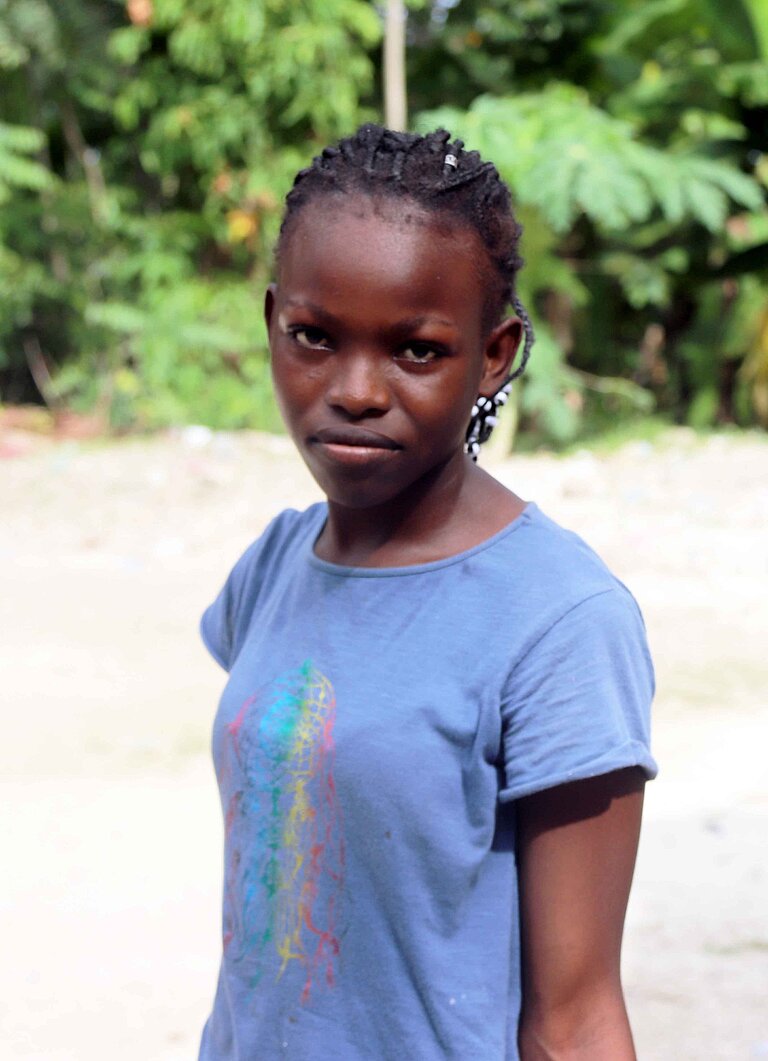Mädchen aus Haiti