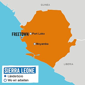 Sierra Leone Landkarte