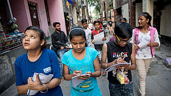 Sicher in deiner Stadt - Sicherheitsrundgang in Süd Delhi