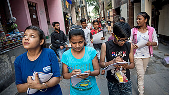 Sicher in deiner Stadt - Sicherheitsrundgang in Süd Delhi