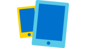 Icon eines Tablets und eines Handys.