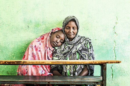 Birtukan mit ihrer Tochter Hayat