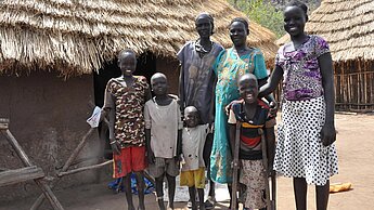 Nyachol floh 2014 vor dem Krieg aus dem Südsudan. © Plan