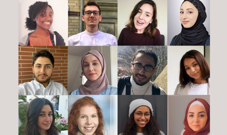 12 Kacheln mit Portraits der Youth Advocates.