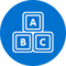 Icon mit Bauklötzen 