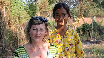 Grit Heinrich und die zwölfjährige Malaen.