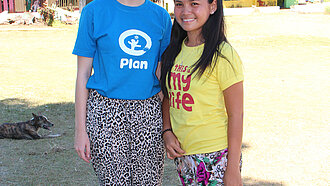 Imogen, 21, from Australia and Marinel, 17, from the Philippines