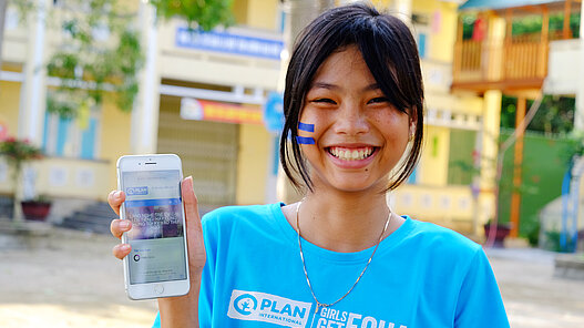 Tablet für einen Schulclub in Vietnam