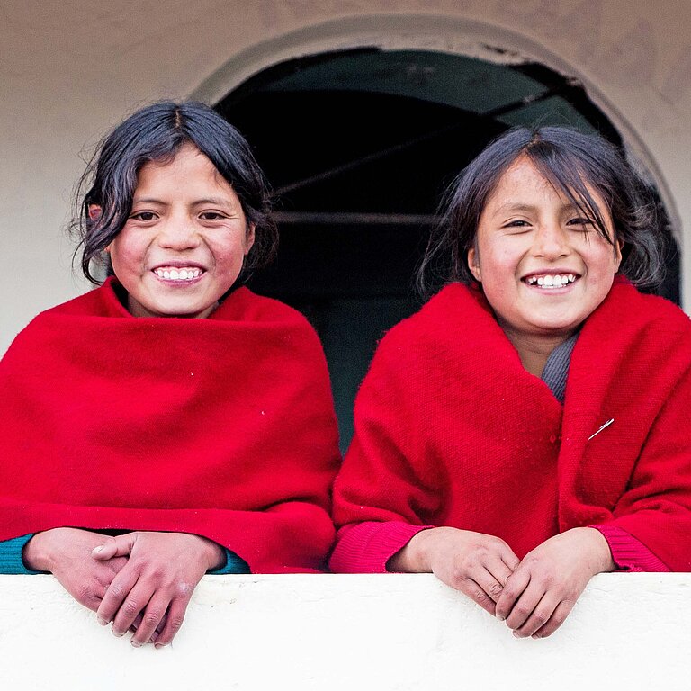 Schulmädchen in Ecuador