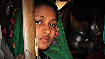 Mädchen sind ohne Zweifel die größten Opfer der Rohingya-Flüchtlingskrise. © Plan International
