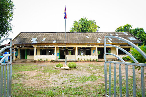 Modernisierte Schule in Kambodscha 