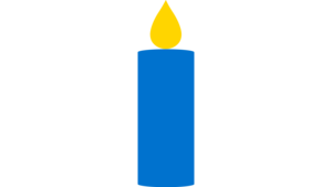 Icon einer Kerze. Sie steht für Trauer.