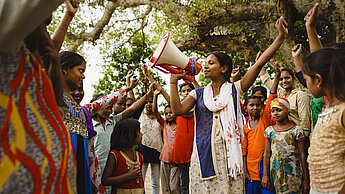 Shalini aus Indien setzt sich für Gleichberechtigung ein.