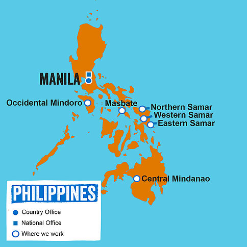 Länderkarte Philippinen