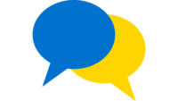 Icon von zwei Sprechblasen.