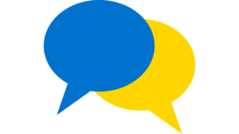 Icon von zwei Sprechblasen.
