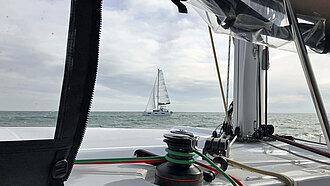 Blick von Deck der MariaNoa