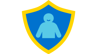 Schutzschild mit Mädchen drauf