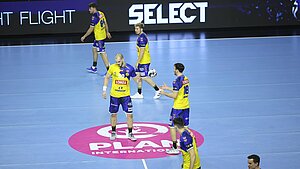 Die EHF Champions League setzte mit einem pinkifizierten Mittelkreis und vielen weiteren Aktionen ein starkes Zeichen für Gleichberechtigung anlässlich des Welt-Mädchentags 2021. ©EHF Marketing Die EHF Champions League setzte mit einem pinkifizierten Mittelkreis und vielen weiteren Aktionen ein starkes Zeichen für Gleichberechtigung anlässlich des Welt-Mädchentags 2021. ©EHF Marketing