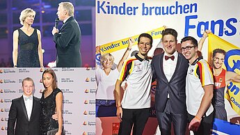 Gelungener Auftritt unserer "Kinder brauchen Fans!"-Botschafterinnen und Botschafern beim Ball des Sports in Wiesbaden