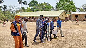 Eine Schulklasse in Guinea