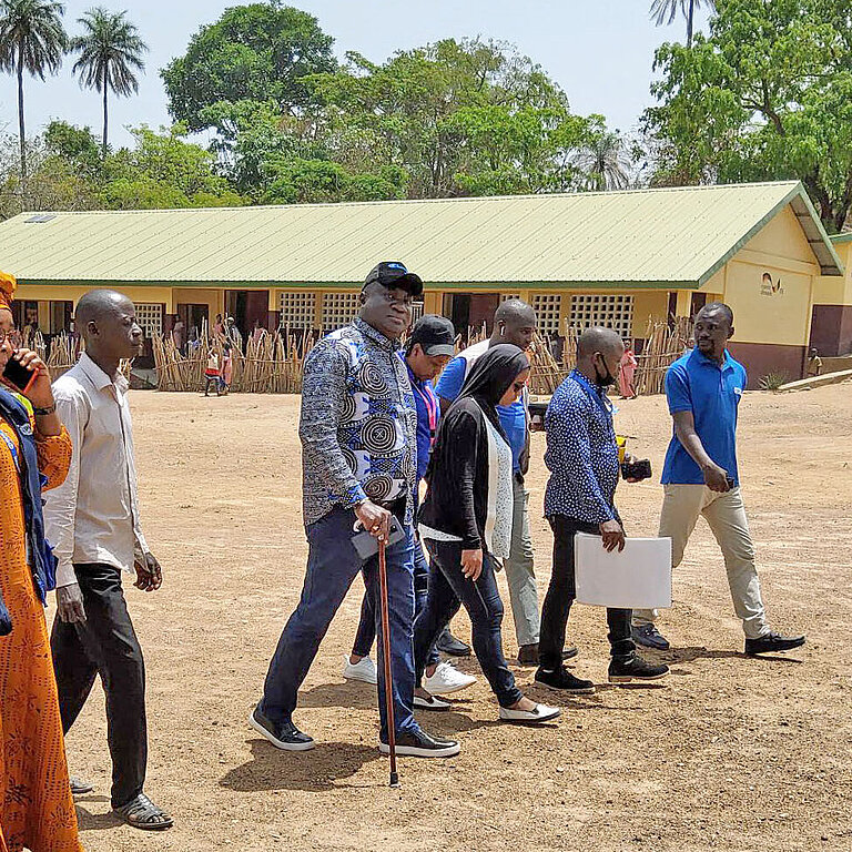 Eine Schulklasse in Guinea