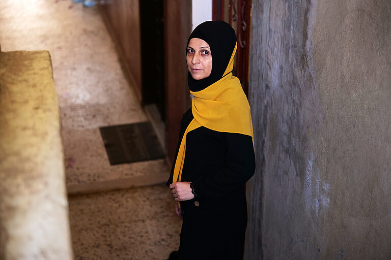 Fatima (40) hat im Zuge der Wirtschaftskrise ihre Arbeit verloren
