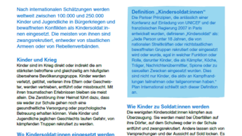 Kindersoldaten - Hintergrundinformationen - Seite 1