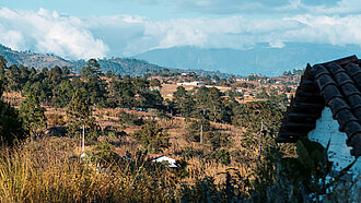 Hügelige Landschaft in Guatemala