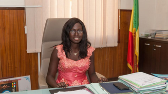 Takeover: Marie Augustine übernahm für eine Woche das Bildungsministerium in Senegal. © Plan International West Afrika