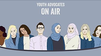 Youth Advocates ON AIR - alle Teilnehmenden auf einen kreativen Blick. ©Youth Advocates/Luwam