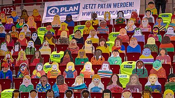 Plan International und das ISTAF rufen gemeinsam zur Aktion "100 Jahre ISTAF - 100 Patenschaften" auf.