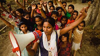 Girls Get Equal: Plan unterstützt mit der neuen globalen Kampagne Mädchen und junge Frauen, die sich für ihre Rechte stark machen. ©